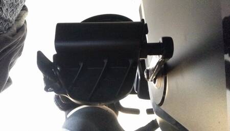 Teenie dares getting crushed by bike pedals