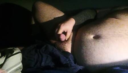 Shooting a Load of Cum From My Huge Balls and White Cock.