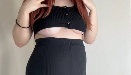 Stripping while pregnant then begging you to fuck my pregnant college pussy