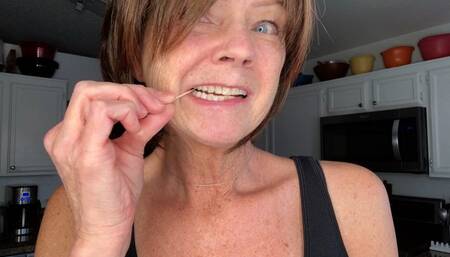 Eating And Toothpick Cleaning No 2