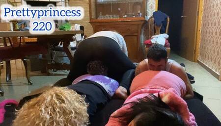 We have fun with our slaves