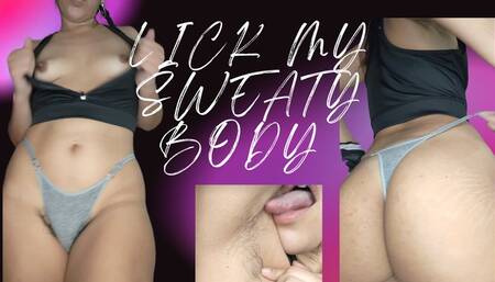 Sweaty wet body for your tongue