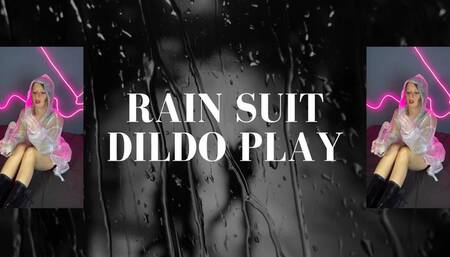 rainsuit dildo play rubber