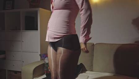 Half dressed or half naked