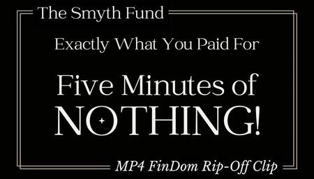 Exactly What You Paid For - Five Minutes of NOTHING! { MP4 FinDom Rip-Off Clip }
