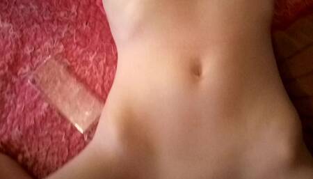 Sex Skinny Pink Dress Girll with Tight Pussy