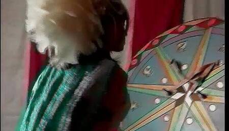 Circus Clown Humorously Bangs Artist in Her Cunt