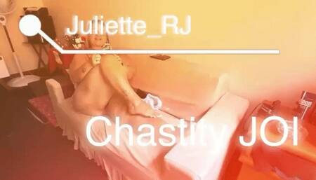 Juliette_RJ Chastity JOI - SOLO FEMALE - DANGLING - FOOT FETISH - CUM COUNTDOWN - THICK LEGS