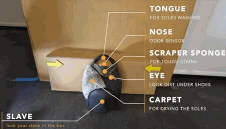 CC - Use your slave as soles cleaning machine