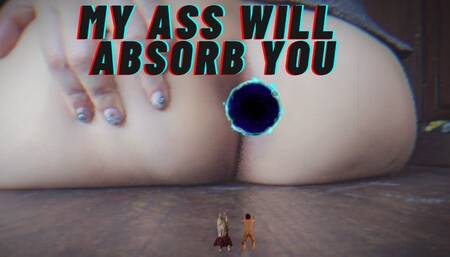 Giantess ass and pussy vs Tiny Couple