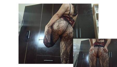 Pantyhouse fetishes With stilettos