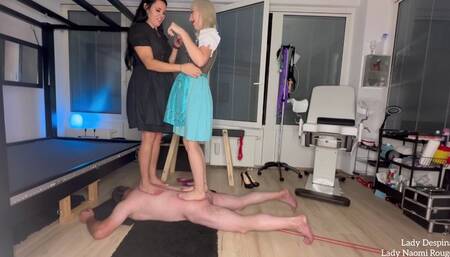 Oktoberfest groper trampled Part 3 CBT & trampling in prone position