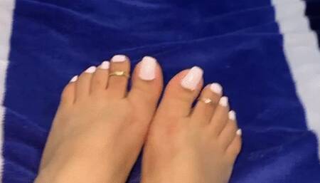 Gorgeous Pink Long Toenails And Soles
