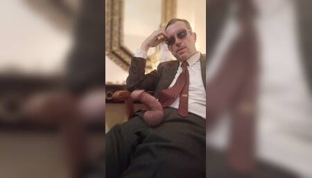Daddy at His Office