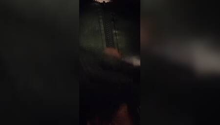 Cumshot While Wearing Boobs and Latex Catsuit