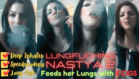 Nastya Feeds her Lungs with 5 Cigs