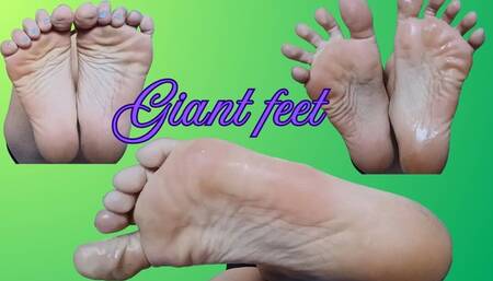 BIG AND OILY FEET