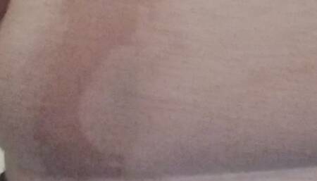 Dropping water to my white shirt belly button reveal