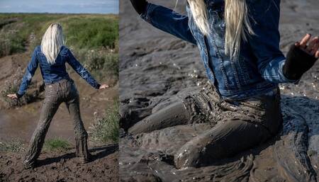 Mud bathing - trashing my Diesel Daze jeans
