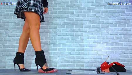 Destroying His Cock & Balls Under My Old Party Heels - Sole Cam - A123SOLE