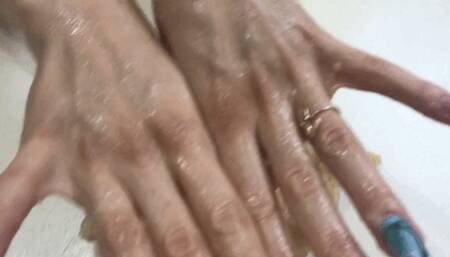 My hands are squeezing