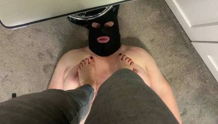 under my feet you are right