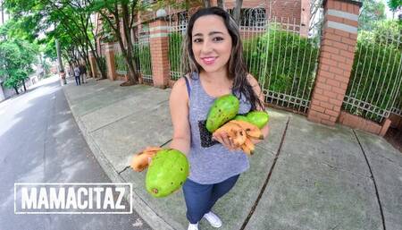 Sexy Latina Fruit Vendor Picked Up For Sex With Casting Agent - MAMACITAZ