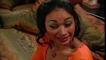 asian with big tits, fucks hard cock with her wet pussy
