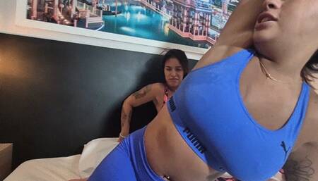 Feel and try to breathe in my sweaty and smelly armpit! By Bruna Paes and Raquel Fisher part 2