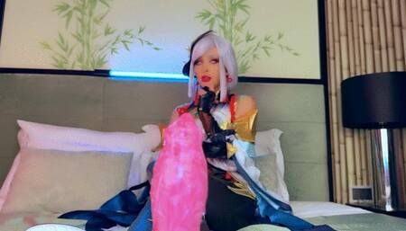 Shenhe - Genshin Impact Cosplay - Monster Footjob