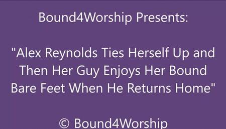 Alex Reynolds Gets Foot Worship in Self Bondage - HD