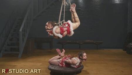 Tilda and Astrid - Double Hogtie One Above the Other (UHD 4K MP4)