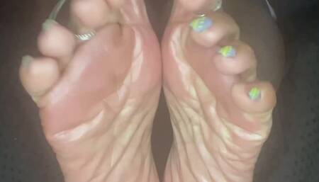 hiding in the bathroom to jack off to my feet