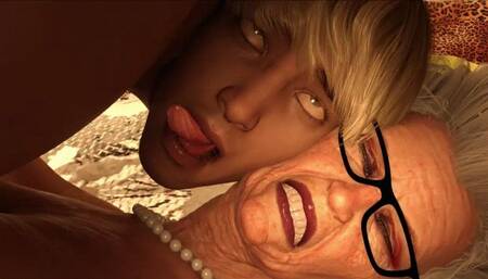 Hexagon - Granny on Young Femdom