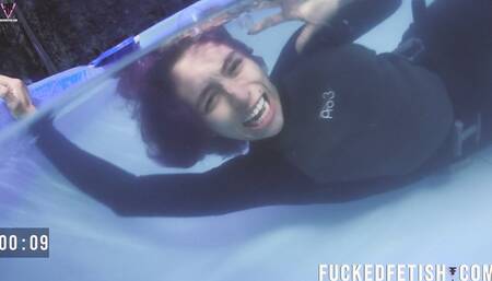 HD Sara Pool Screams Worlds Underwater CPR Try 1