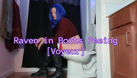 Raven Sage Eldritch in Boots Peeing [Voyeur] SD