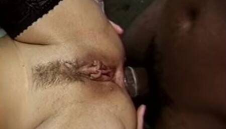 Femme fatale fiancée's spreadeagle clip