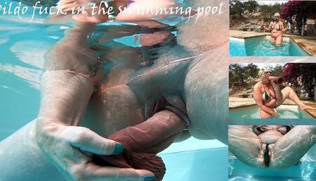 Dildo Fuck in the Swimming Pool