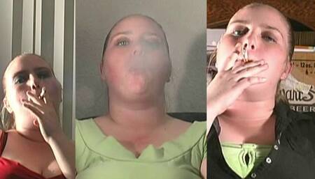 Brandy 22 Yr Old Blonde SFW Non-Nude Smoking Clips Pt 1