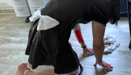 femdom - Goddess MXDominion and her minion enjoy Afternoon Tea with Slave in Chastity, slave training, goddess worship, humiliation V2 1080