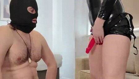 Strap-on Domme Blowjob