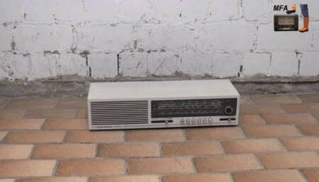 Transistor Radio under my strong Wellies