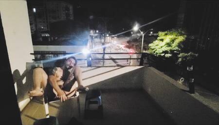 Quickie at the Balcony