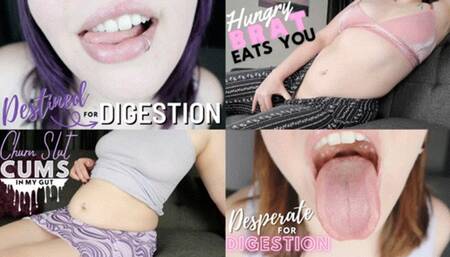 Clue’s Classics: Giantess Vore POV Compilation - HD - The Goddess Clue, 4 Clips in 1, Belly Fetish, Topless, Mouth Fetish, Uvula Fetish, Inside Mouth POV, Ass Fetish and Digestion