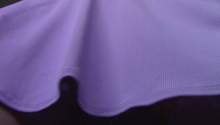 Lilac Satin Panty Upskirt & Scissorhold (mkv)