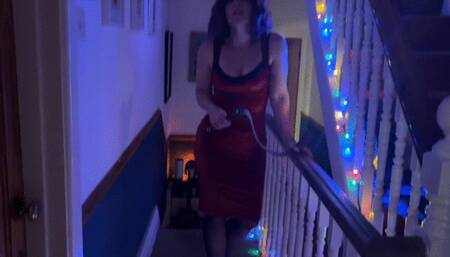 Strapped in stockings and suspenders