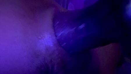 Whores Sloppy Cunt Machine Fucked with Giant Dildo