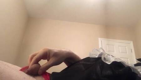 Plugged Sissy-maid Cumshot