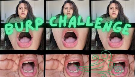 Chatting + burping challenge with close up