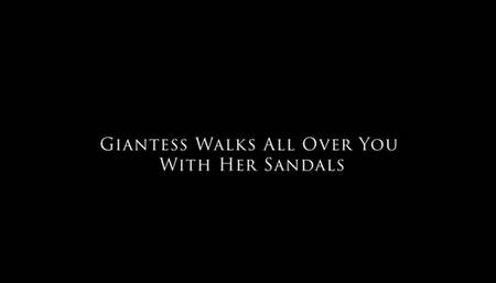 Giantess Walks All Over You With Her Sandals - Mari Merlowe 4K